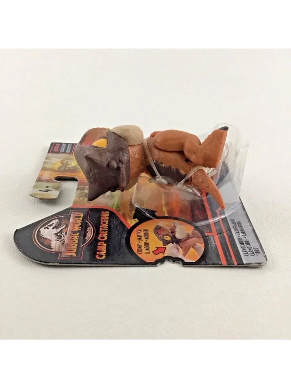 Mattel 2020 carnotaurus looking